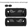 For ASUS ROG Ally Game Console Silicone Protective Cover + Button Cap Set Pocket Gaming Accessories(White)
