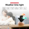 Cloud Weather Time Light Multifunctional Smart Induction Child Wake Up Alarm Clock(Pink)