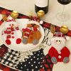 Christmas Table Decorations Home Cartoon Knife and Fork Cover(Old Man)