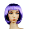 Party Cosplay Headwear Straight Short PET Wigs For Female(Lavender)