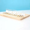 Wooden Slant Slot Jewelry Display Tray Necklace Earrings Ring Storage Organizer Board Putting Prop, Style: 7 Slot