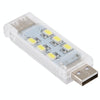 12 LEDs Double Sided Stackable USB Light(White Light)