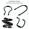 Portable U-shaped LED Flexible Handsfree Hug Neck Reading Book Lamp Torch(Black)