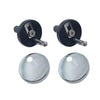 1 Pair 3903 Zinc Alloy Toilet Seat Hinge Installation Nut Quick Release Installation Screw(Toilet Cover Accessories)