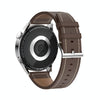 GW69 Smart Watch, Support BT Call / Heart Rate / Blood Pressure / Blood Oxygen(Sliver + Leather Strap Brown)