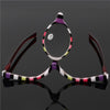 Makeup Presbyopic Glasses Multicolored Rotatable Magnifying Glass Single Piece Reading Glass, Degree: +400