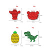 2 PCS Children Mathematical Logic Educational Toys Silicone Pressing Parent-Child Interactive Board Game, Style: Dinosaur