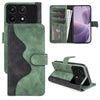 For Xiaomi Redmi K70 Stitching Horizontal Flip Leather Phone Case(Green)