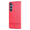 For Samsung Galaxy A56 5G AZNS Magnetic Calf Texture Flip Leather Phone Case(Red)