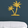 Acrylic Coconut Tree Mirror Stereo Wall Stickers Home Decoration Soft Mirror(Black)