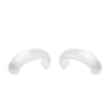 1 Pair  Controller Grip Anti-collision Silicone Ring for Meta Quest 2(Transparent)