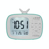 G179 Retro TV Alarm Clock Student Dormitory Bed Electronic Clock(Blue English Version)