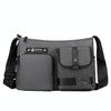WEPOWER Casual Men Crossbody Bag Outdoor Large Capacity Crossbody Shoulder Bag(Grey)