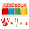 Intelligence Kids Toys Wooden Digit Mathematical Sticks