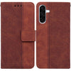 For Samsung Galaxy A36 5G / A56 5G Geometric Embossed Leather Phone Case(Brown)