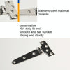 T-Shaped Hinge Thickened Stainless Steel Cabinet Glass Door Hinge, Specification: 151x75x4.5mm