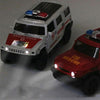 1:36 Off-road Police Car Ambulance Model Boy Car Toy With Sound and Light(Red)