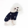 Blue Star Dog Sweater - Small - Warm Winter Jumper