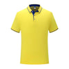 Thin Lapel Short-Sleeved POLO Shirts Group Workwear Advertising Shirts, Size: XXL(Yellow)