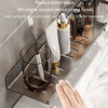 Faucet Rack Home Bathroom Vanity Shelf No Hole Storage Shelf, Length: 50cm U-shaped (White)