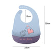 Baby Oil Spray Waterproof Silicone Bib Ultra-thin Saliva Towel, Pattern: Funny Panda