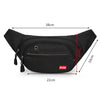 FUXI Pockets Casual Travel Cashier Messenger Chest Bag(Y002 Blue)