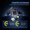 Baseus Flash Series 3 100W 2 to 3 USB and Type-C to 8 Pin and Dual Type-C Fast Charging Data Cable, Length: 1.5m(Black)