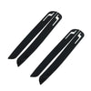 2 Pairs Universal Car Body Rear Bumper Protector Trim Cover Protective Strip Car Body Protective Strip Car Accessories Protective Stickers Car Protective Kit Car Body 4 Angle Protective Cover(Black)