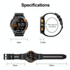 LEMFO K67 1.43 inch AMOLED Screen GPS Sports Smart Watch, Support Bluetooth Call / Health Monitoring(Silver Orange)