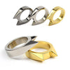 Self Defence Ring Stainless Steel Silver - Personal Safety Tool
