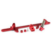 Car Modification Accessories Aluminum Alloy 4500 Series Cable Base Throttle Bracket Throttle Valve Cable(Red)