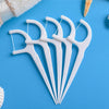 Fawnmum Ultra-fine Safety Flat Dental Floss Rod Arch Pick Toothpick Thread Portable Dental Floss Bag