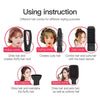 Five-in-one Multifunctional Head-changing Hairbrush Comb Straight Dual-purpose Electric Straight Hair Comb(EU Plug)