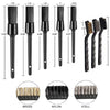 9 PCS / Set Car Interior Outlet Air Conditioning Brush Details Cleaning Brush(Black)