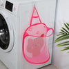 Household Folding Wall Mounted Dirty Basket, Color: Pink Cat
