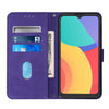 For Alcatel 1S / 3L 2021 Crossbody 3D Embossed Flip Leather Phone Case(Purple)