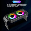 Desktop ARGB Memory Cooler PWM Temperature Control Dual Fan, For DDR / DDR2 / DDR3 / DDR4 / DDR5(White)
