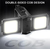 Double Sided COB Flashlight Mini Keychain Light Camping Light Without Stand