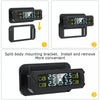 Car High Precision Solar Charging Tire Pressure Monitoring System TPMS, Built-in Voice Sensor