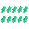 10 PCS 0.4W B8.5 Wedge Instrument Panel COB LED Light Dashboard Gauge Cluster Indicator Lamp Bulb (Green Light)