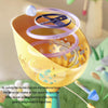 Children Discs Flying Toy Throwing Catapult Disk Dragonfly Outdoor Sports Interactive Toy(Blue)