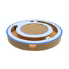 Round Cat Scratching Board, Light Blue, with Bell Ball