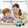 LELE BROTHER Children Assembling Mini City Street Scene Building Blocks, Style: 8613-4 Juice Car