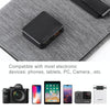 HAWEEL 21W Ultrathin 3-Fold Foldable 5V / 3A Solar Panel Charger with Dual USB Ports, Support QC3.0 and AFC(Black)