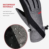 Boodun Five-Finger Ski Gloves Windproof Waterproof Finger Touch Screen Keep Warm Gloves, Size: S(Black)