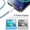 Baseus CALD000103 Dynamic Series 20W USB-C / Type-C to 8 Pin Fast Charging Data Cable, Cable Length:2m(Blue)