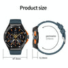 HT8 1.46 inch Round Screen Bluetooth Smart Watch, Support Health Monitoring & 100+ Sports Modes & Alipay(Black)