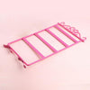 Earrings Necklace Jewelry Stand Holder Display Rack(Pink)
