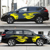 2 PCS/Set D-489 Fire-breathing Dragon Pattern Car Modified Decorative Sticker(Yellow)
