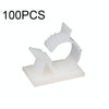 100 PCS Y-1720 Adjustable Self-Adhesive Wire Fixing Cable Organizer(White)
